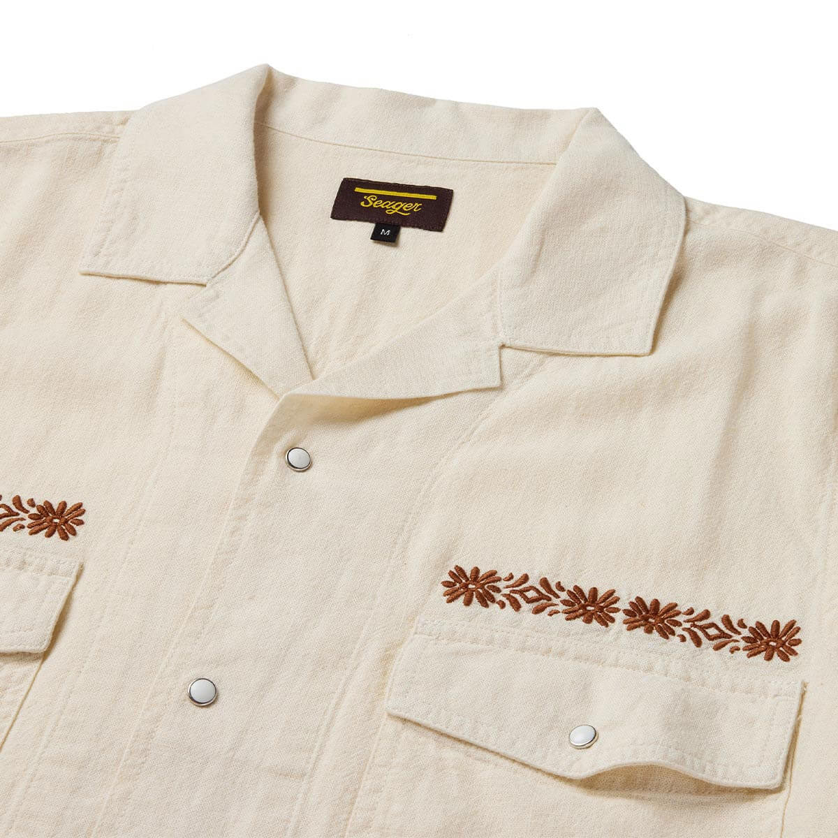Seager Whippersnapper Embroidered Shirt - White Wash - Image 2