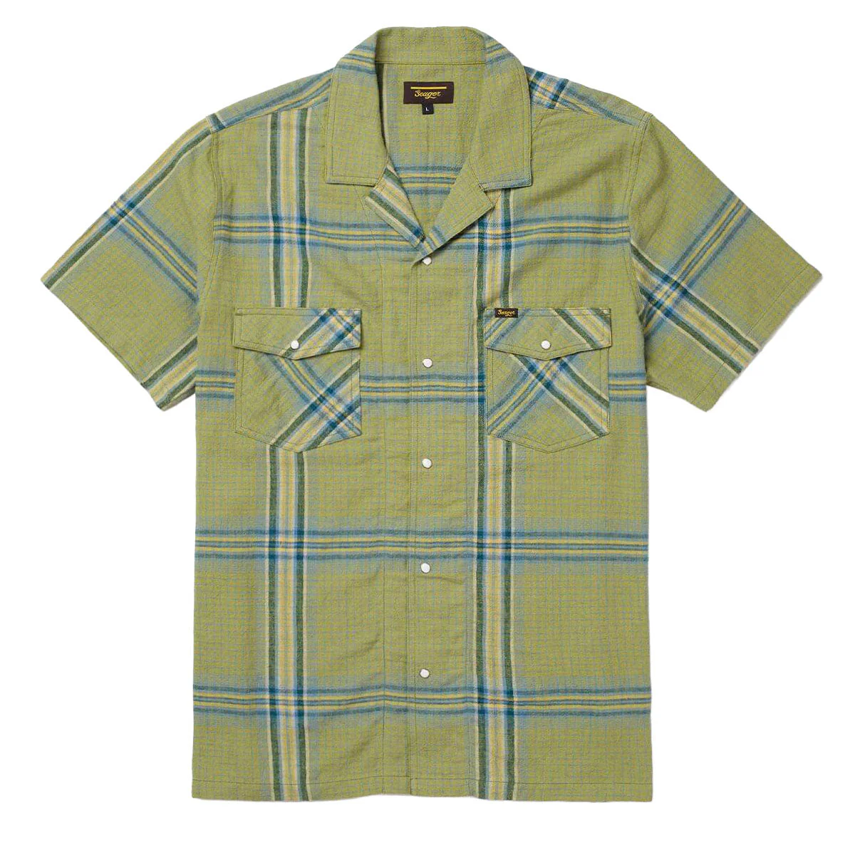 Seager Whippersnapper Shirt - Moss Grid Plaid