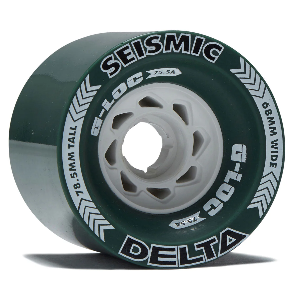 Seismic Delta 75.5a Longboard Wheels - Green - 78.5mm