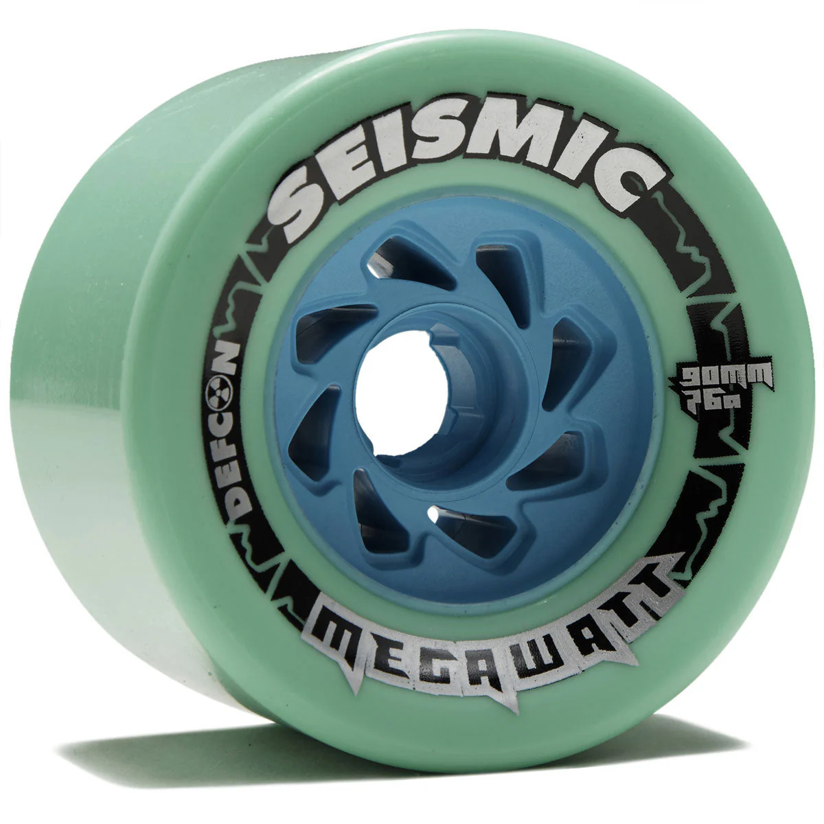 Seismic Megawatt 76a Longboard Wheels - Mint - 90mm