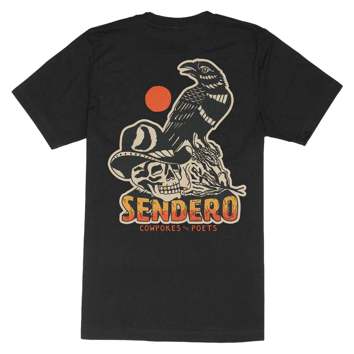 Sendero Cowpokes & Poets T-Shirt - Black