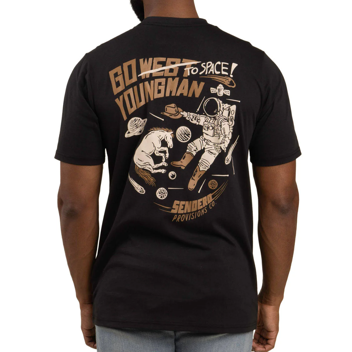 Sendero To Space T-Shirt - Black - Image 4