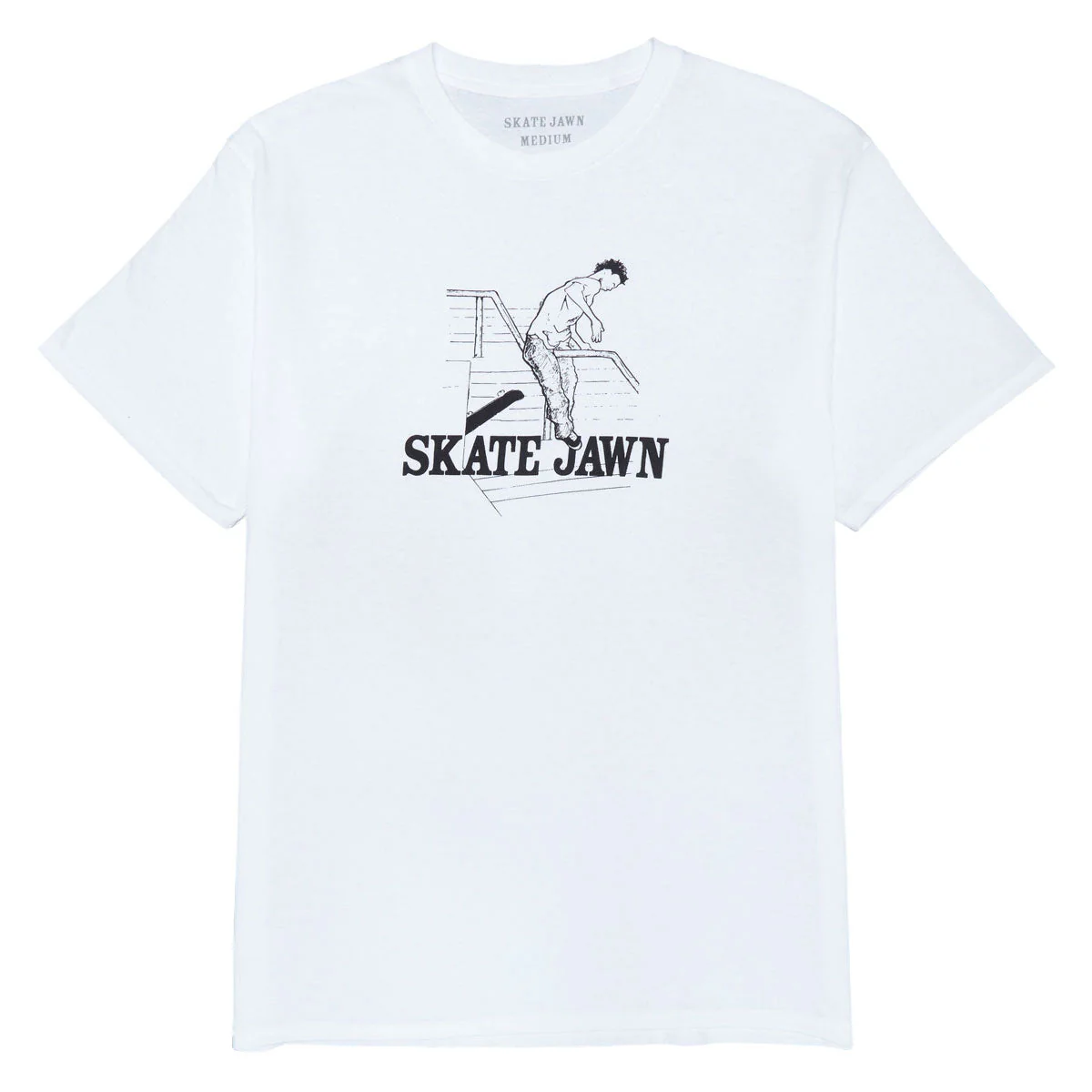 Skate Jawn Handrail T-Shirt - White