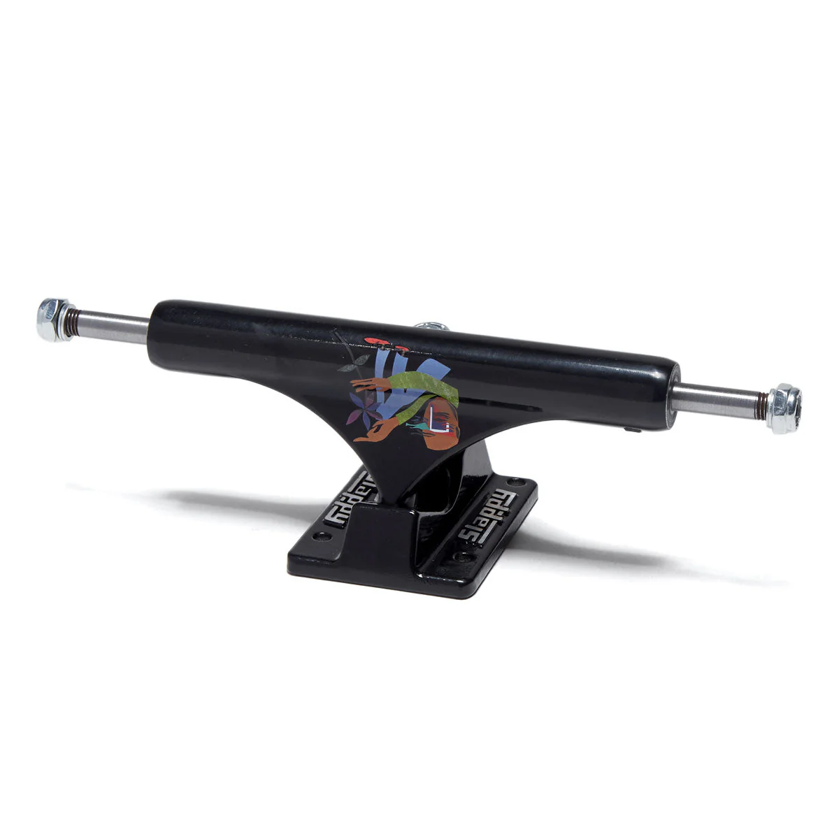 Slappy ST1 Classic Hollow Flower Skateboard Trucks - Black - 8.25"