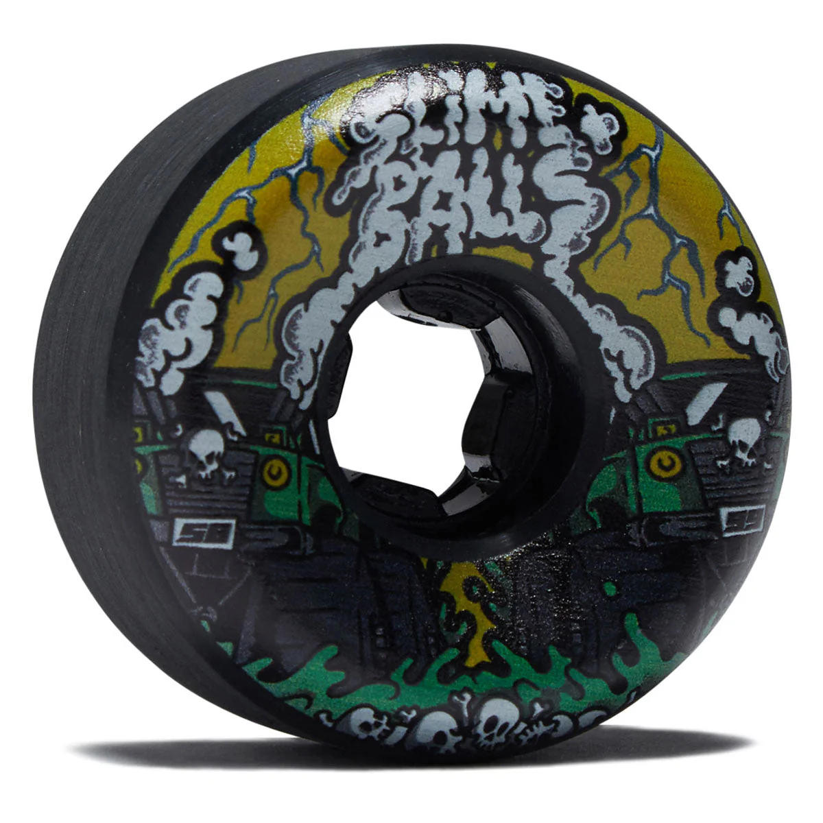 Slime Balls Accelerator Vomit Mini 99a Skateboard Wheels - Black - 58mm