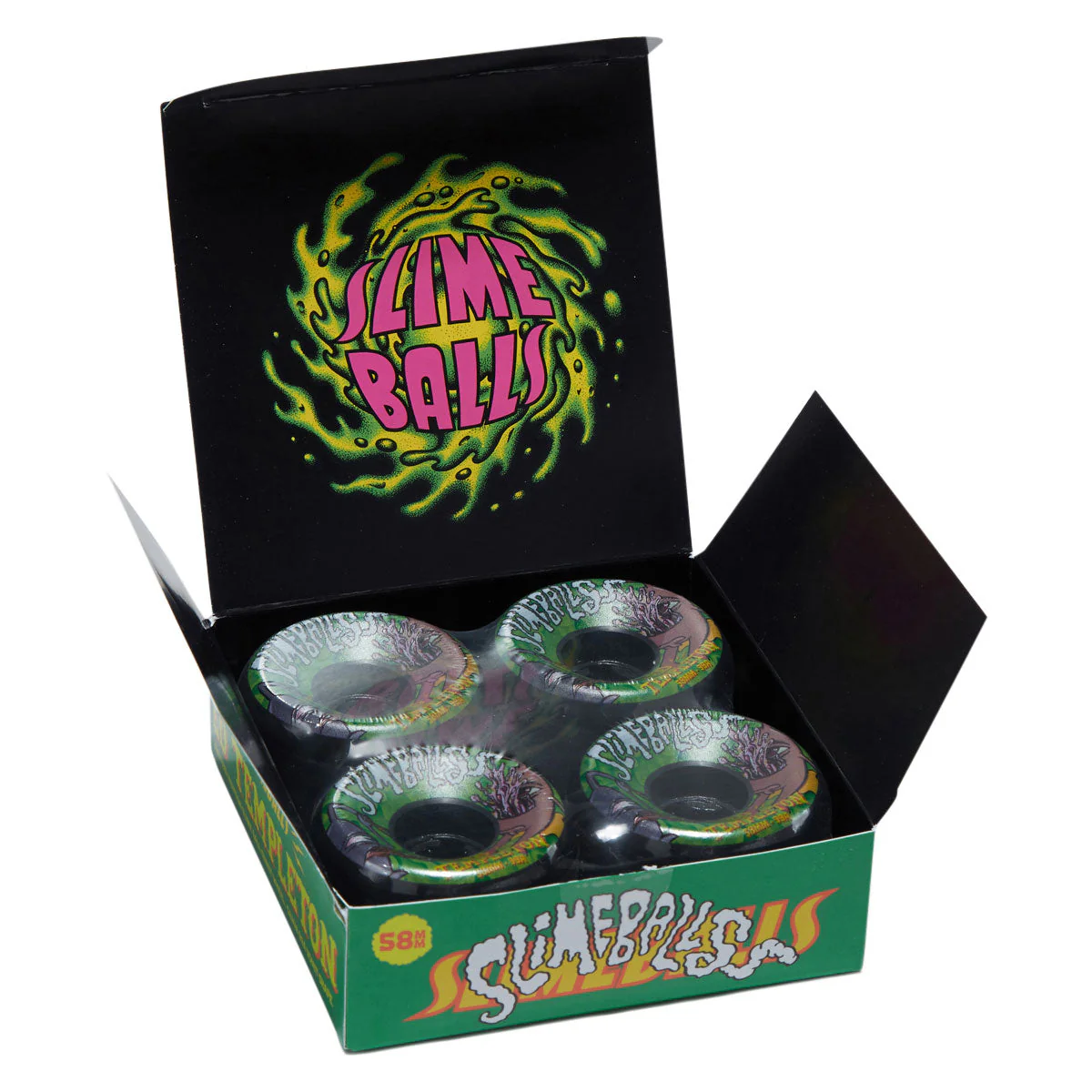 Slime Balls Ed Templeton Vomits 99a Skateboard Wheels - Black - 58mm - Image 4