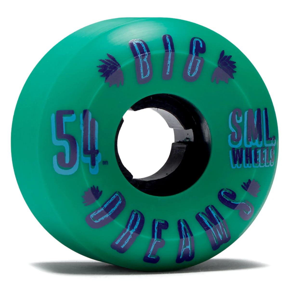 SML Succulent Cruisers 92a Skateboard Wheels - Blue Lagoon - 54mm