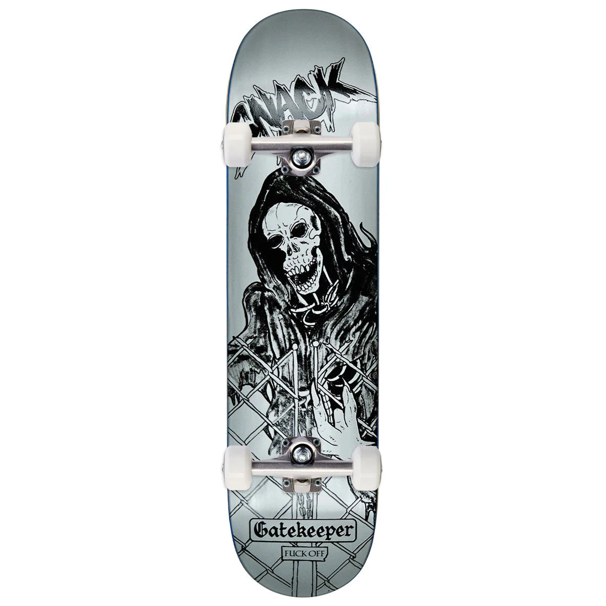 Snack Gatekeeper Skateboard Complete - Silver - 8.10"