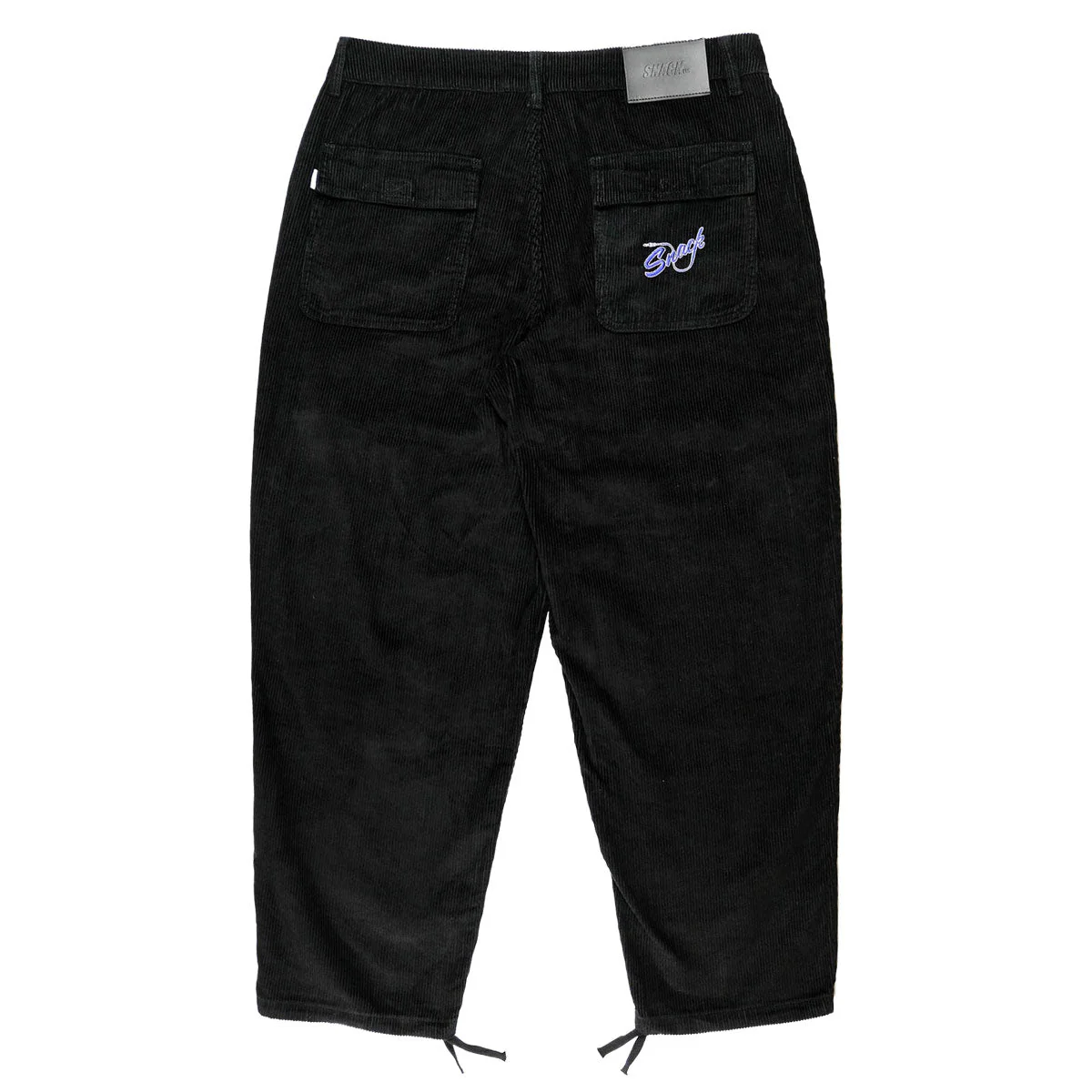 Snack Mic Check Corduroy Pants - Black - Image 2