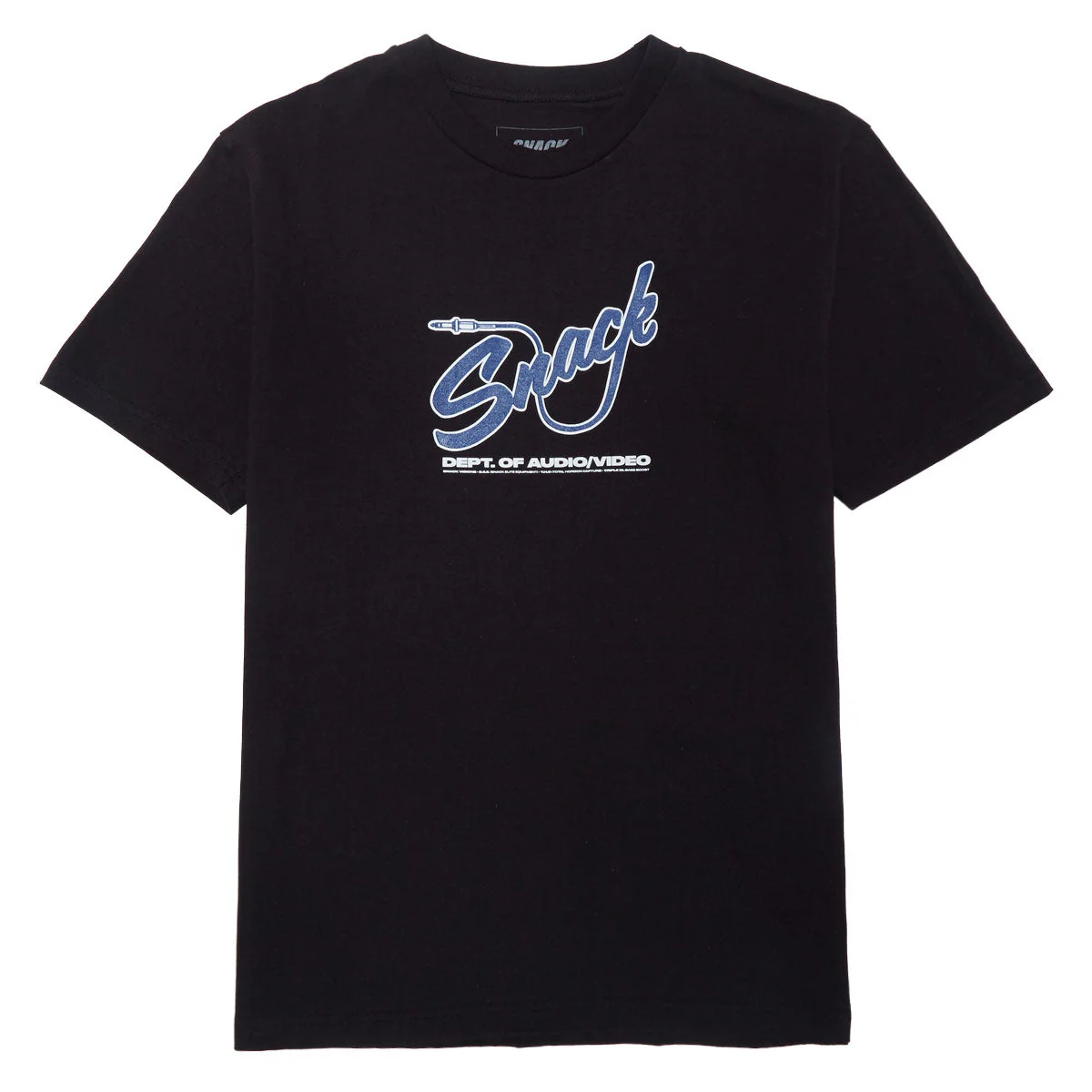 Snack Mic Check T-Shirt - Black