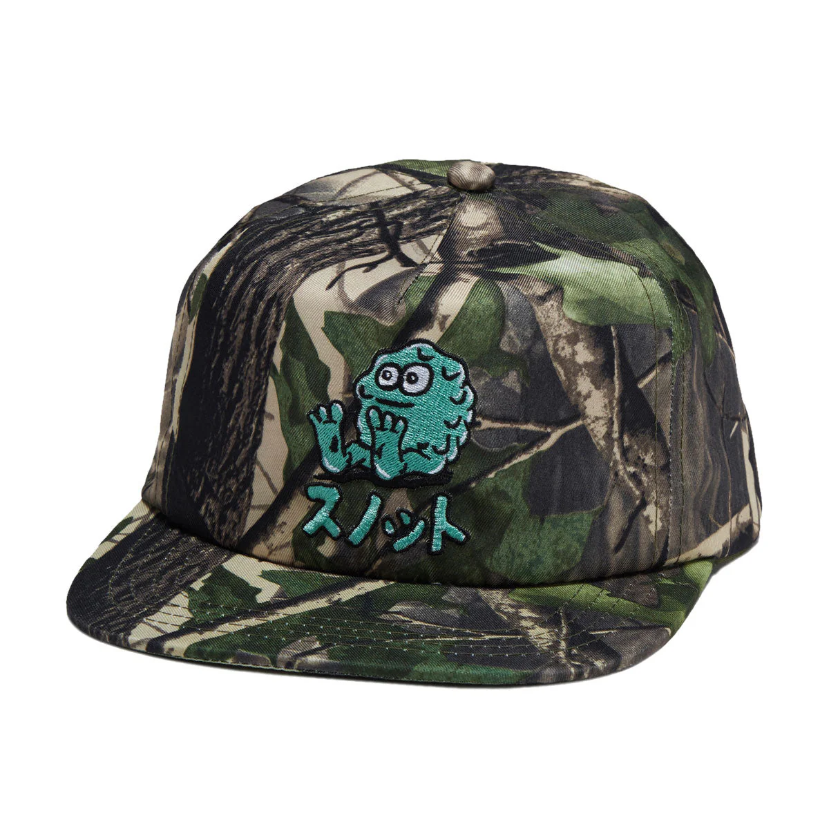 Snot Japan Booger Logo Snapback Hat - Camo