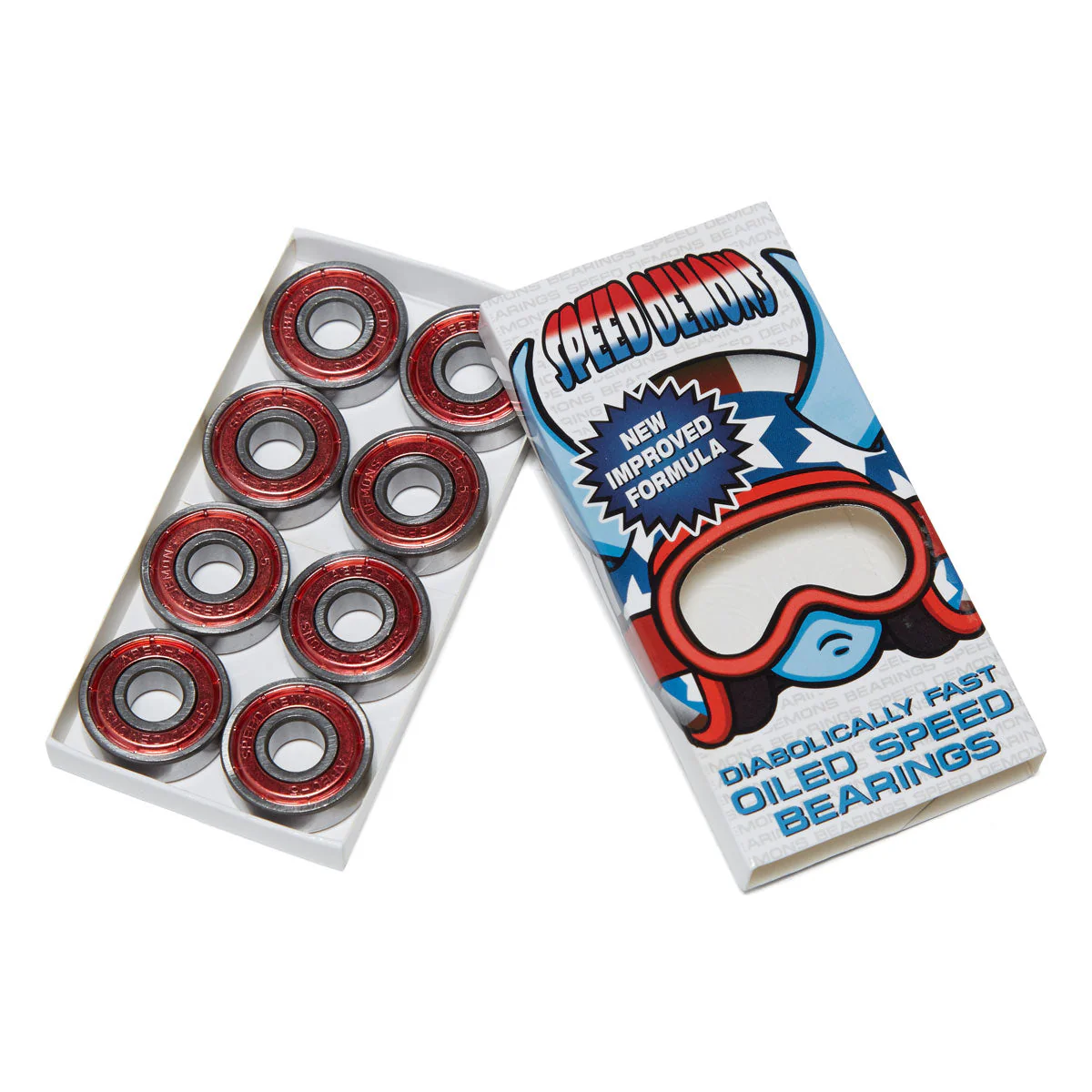 Speed Demons Stars Abec 5 Bearings - Red - Image 2