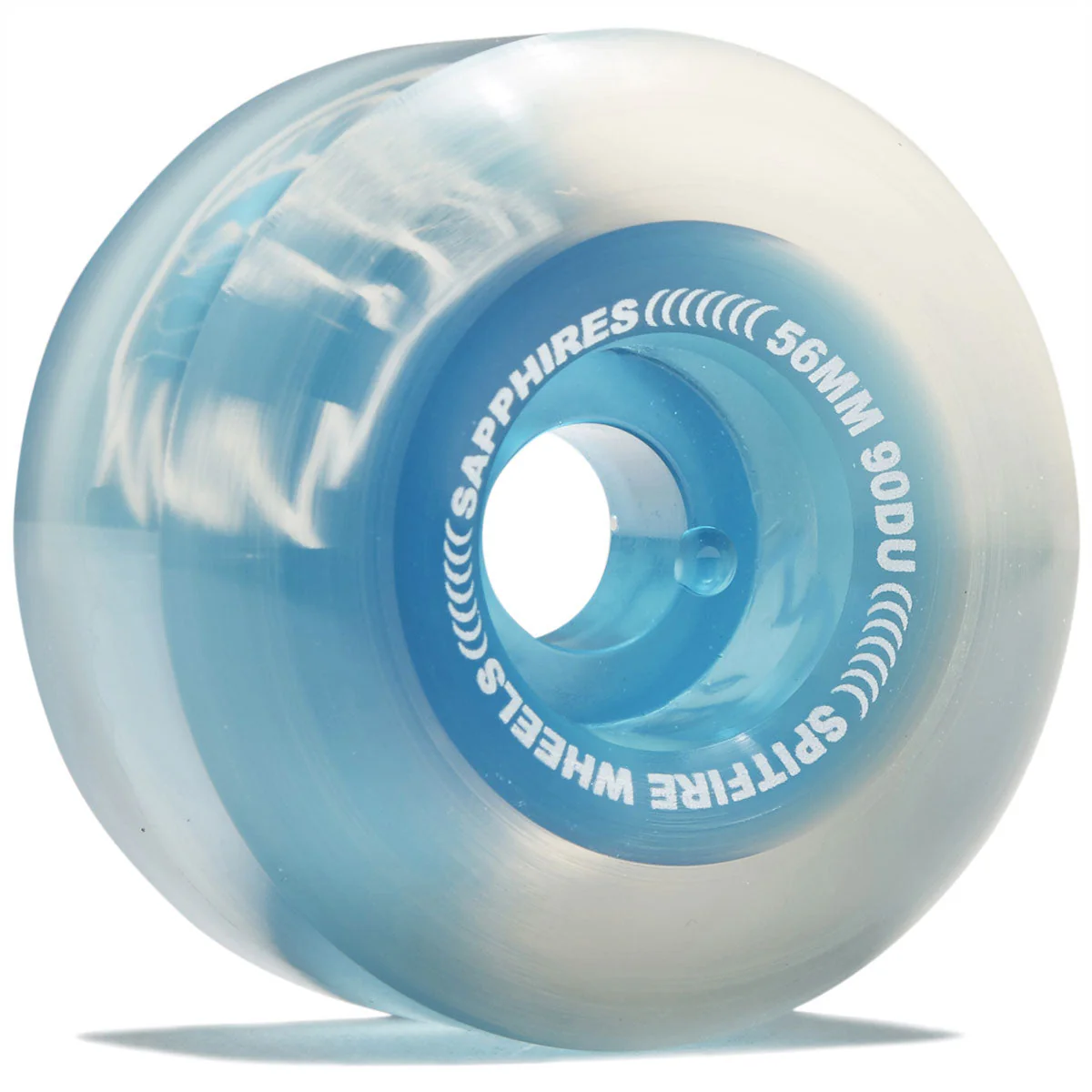 Spitfire 90d Sapphires Skateboard Wheels - Clear Blue - 56mm