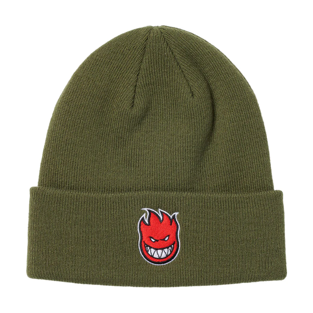 Spitfire Bighead Fill Beanie - Olive/Red