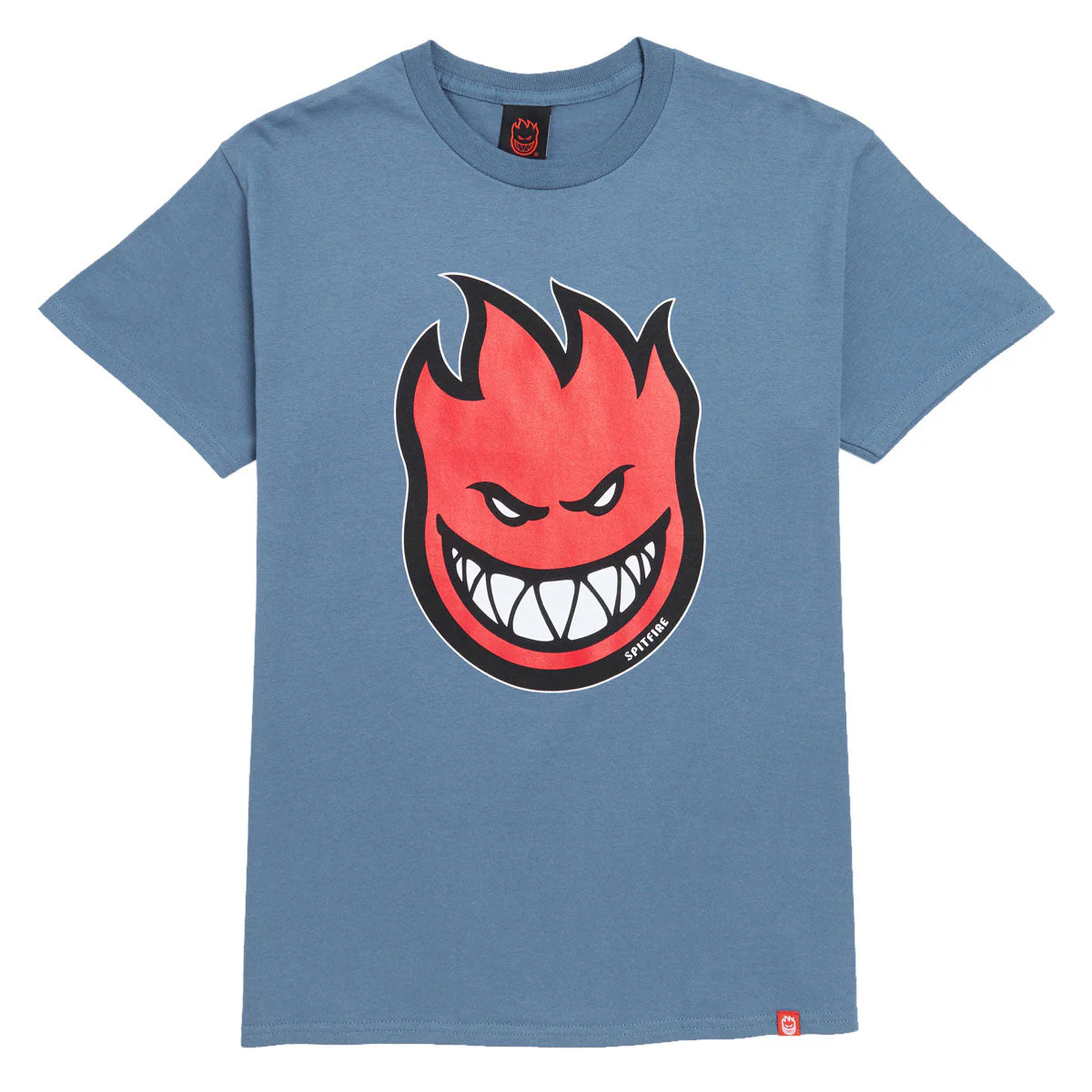 Spitfire Bighead Fill T-Shirt - Indigo Blue/Red/Black/White