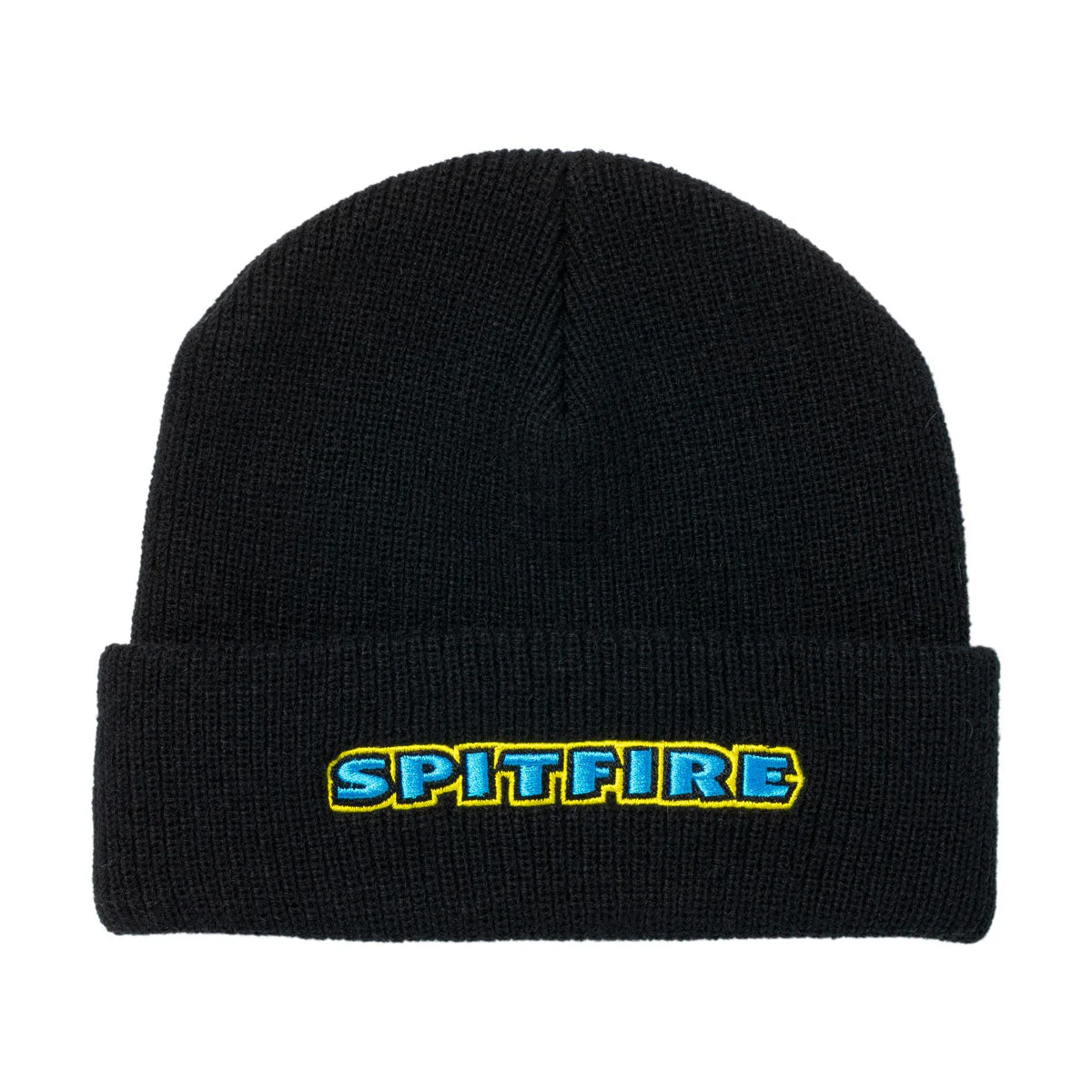 Spitfire Bighead Mushroom Script Beanie - Black/Blue/Yellow