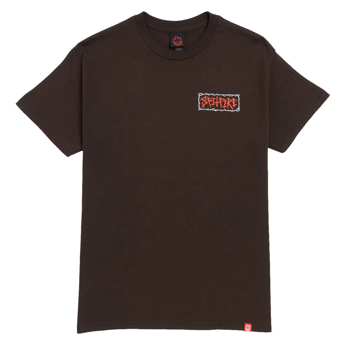 Spitfire Gas Mask T-Shirt - Dark Chocolate/Multi Color - Image 2