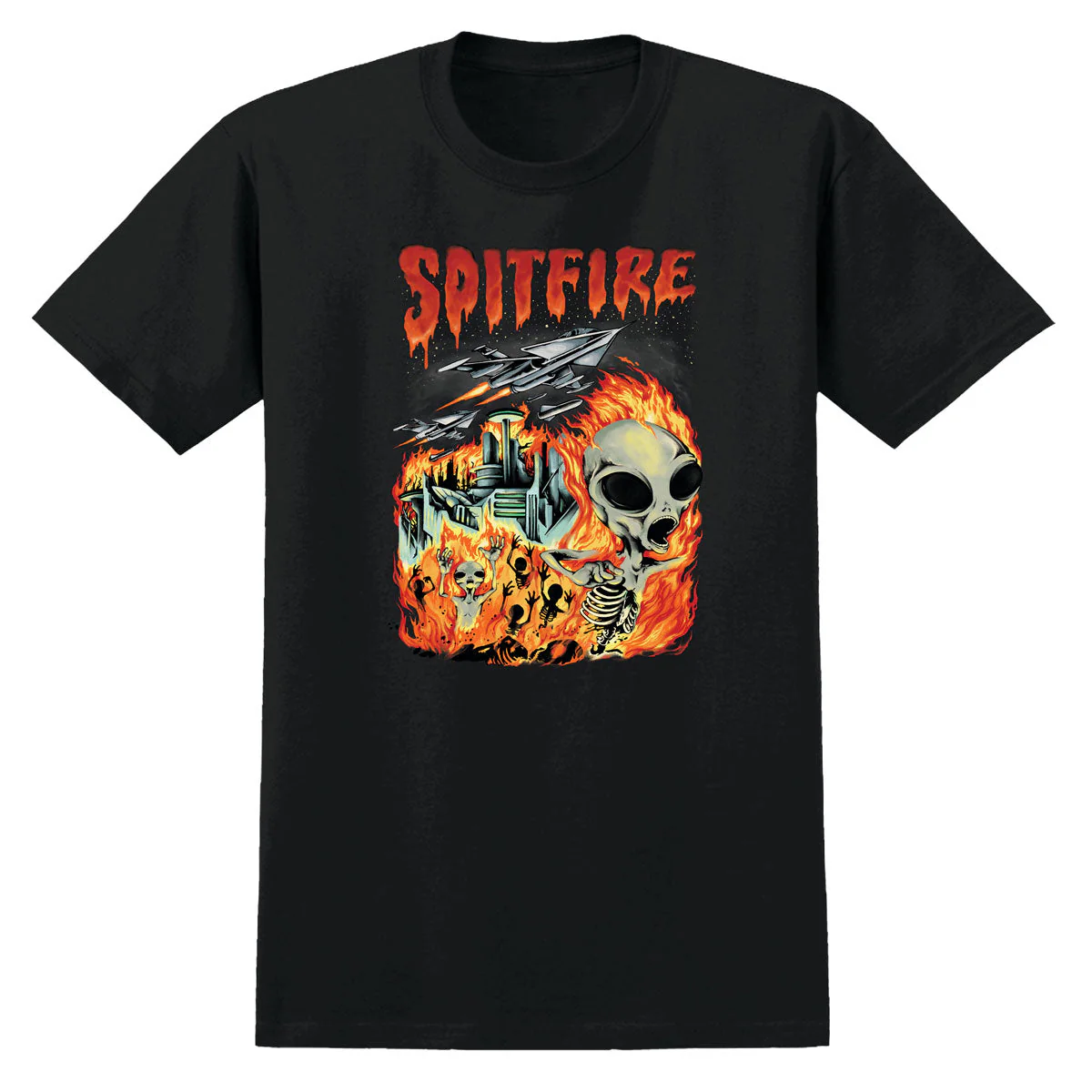 Spitfire Invasion T-Shirt - Black