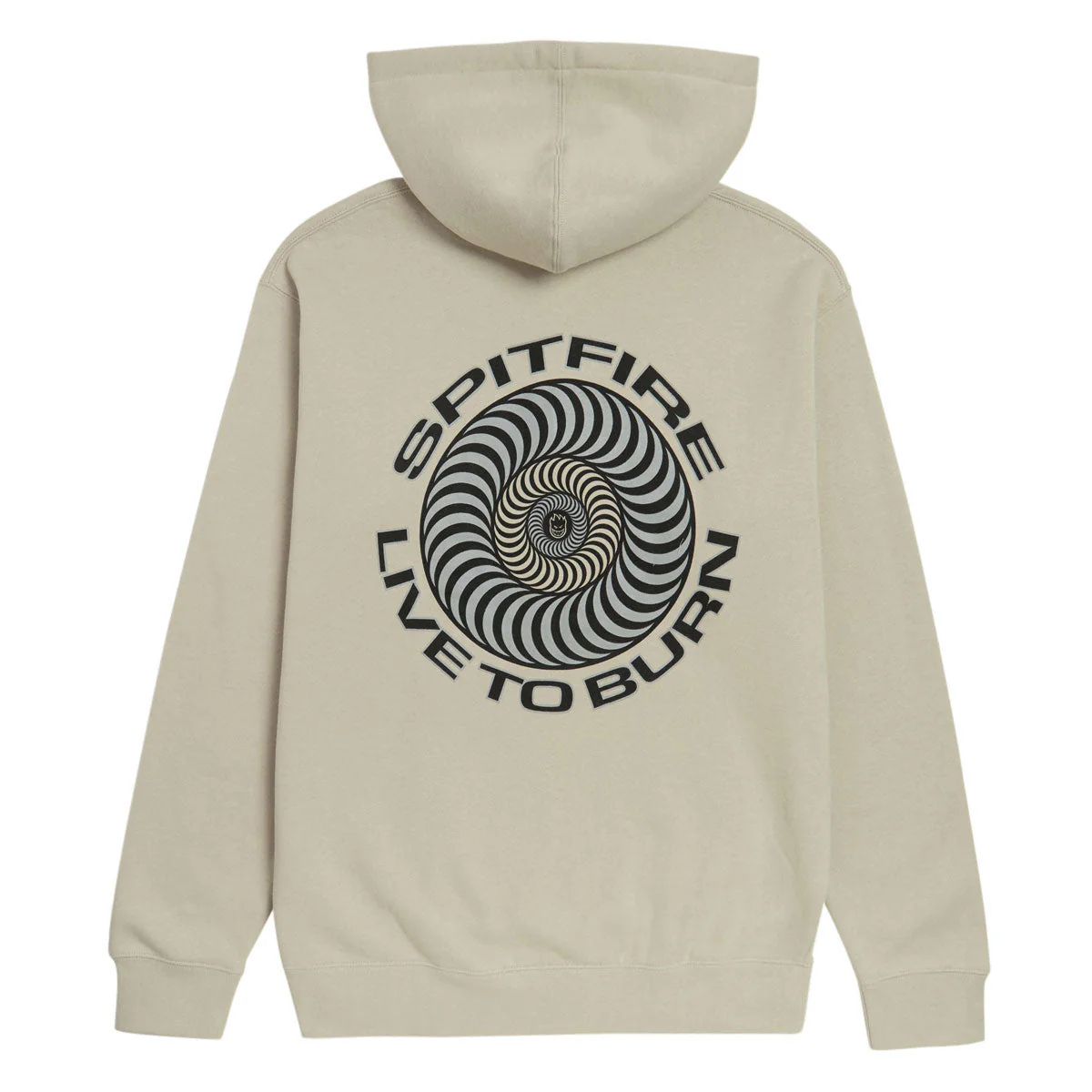 Spitfire Live To Burn Classic Hoodie - Smoke