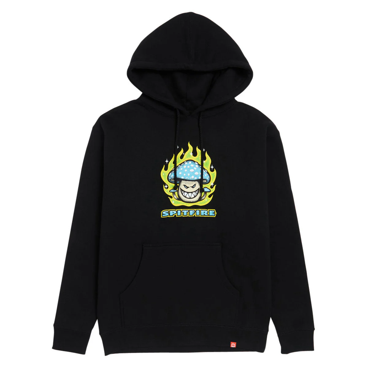 Spitfire Mushroom Bighead Hoodie - Black/Multi Color