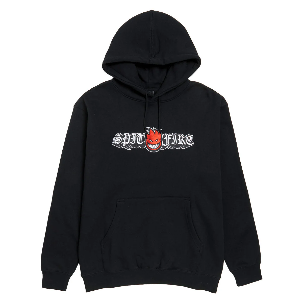 Spitfire Old E Drop Bighead Emb Hoodie - Black