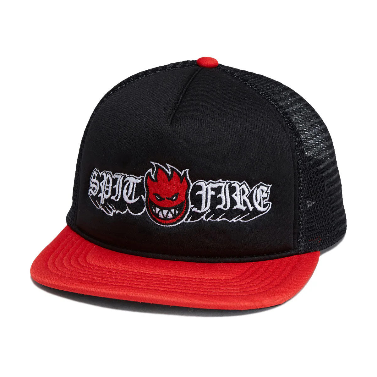 Spitfire Old E Drop Bighead Snapback Hat - Black/Red