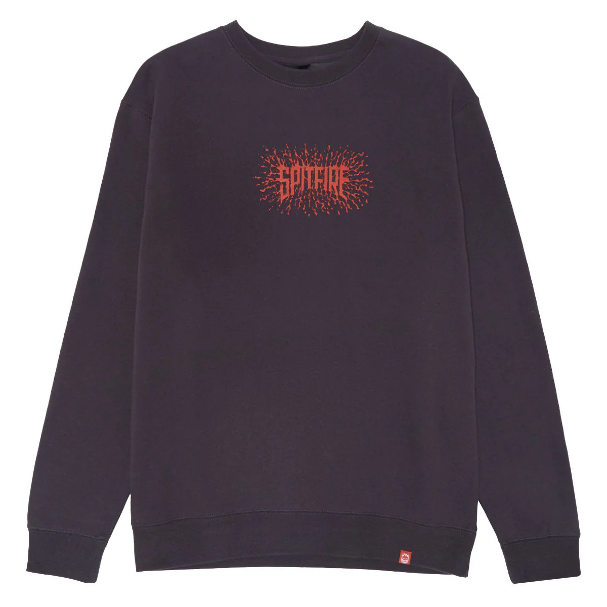 Spitfire Splat Sweatshirt - Asphalt/Red