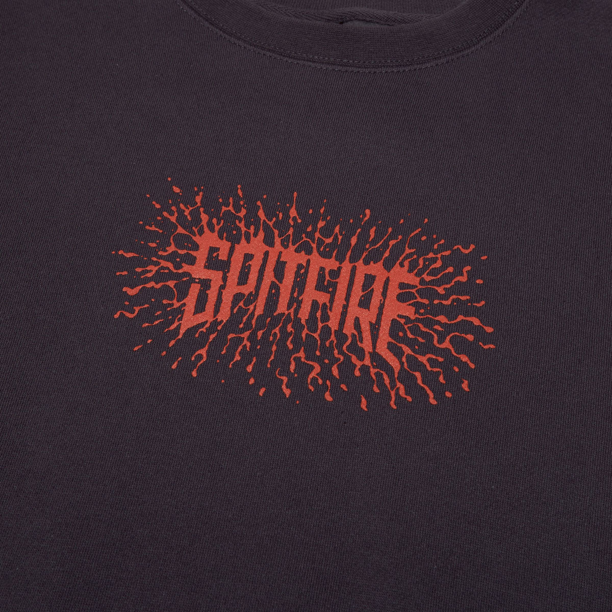Spitfire Splat Sweatshirt - Asphalt/Red - Image 2