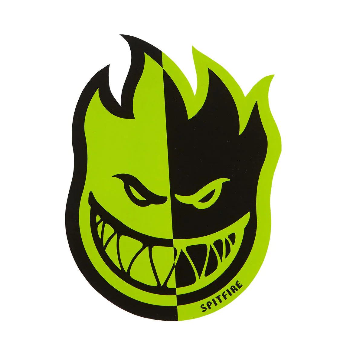 Spitfire Two Tone Bighead Fill Sticker - Green/Black