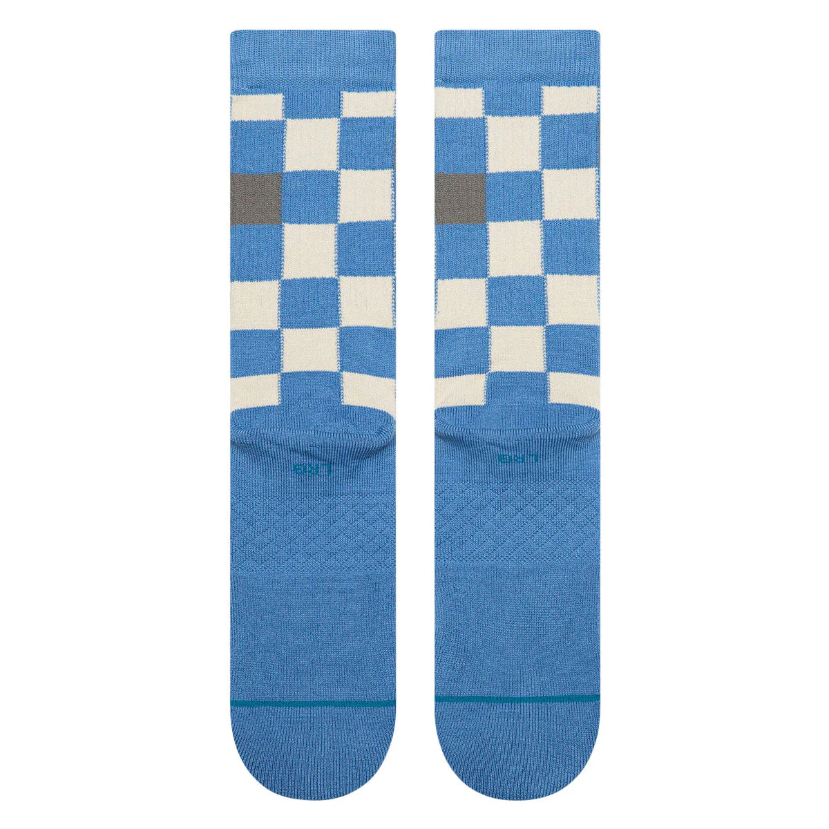 Stance Chef Check Crew Socks - Capri Blue - Image 3