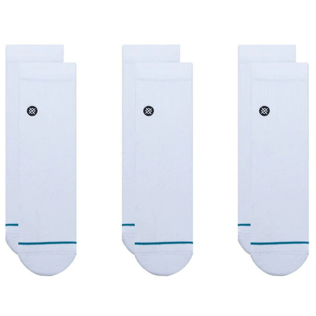 Stance Icon Quarter 3 Pack Socks - White - Image 2