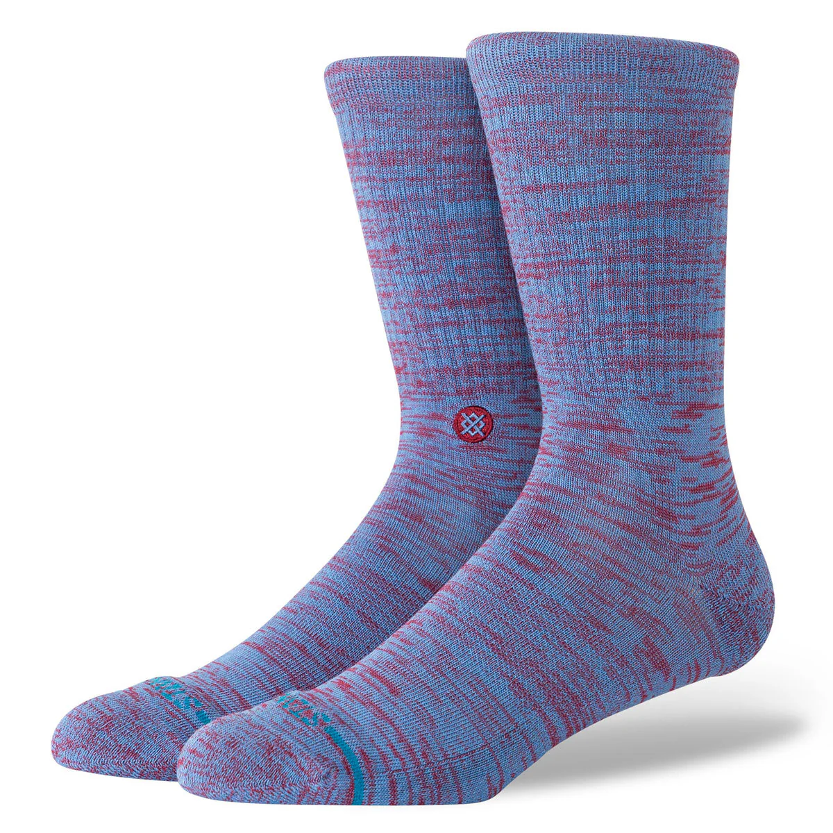 Stance Marled Crew Socks - Capriblue