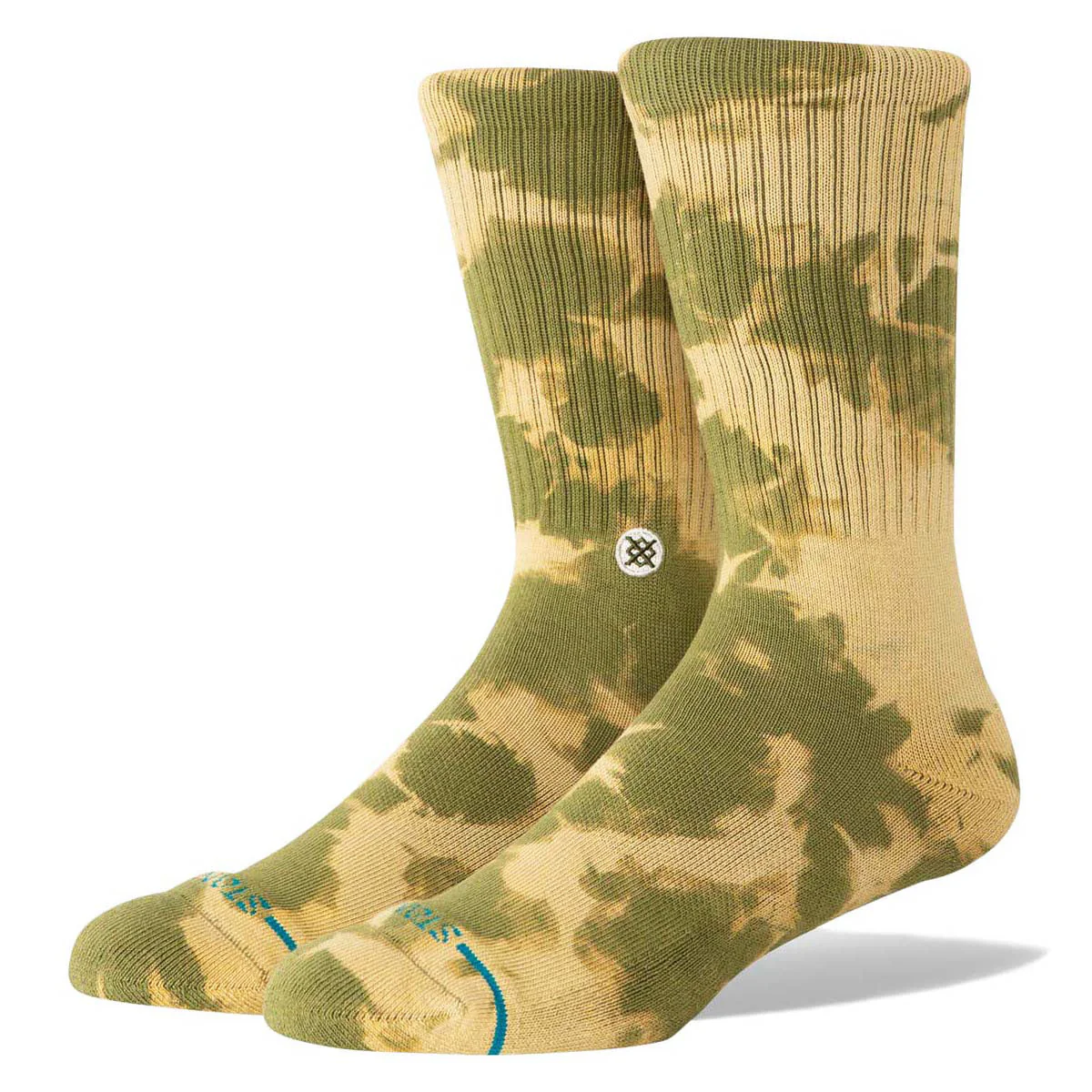 Stance Spotty Dye Crew Socks - Olive