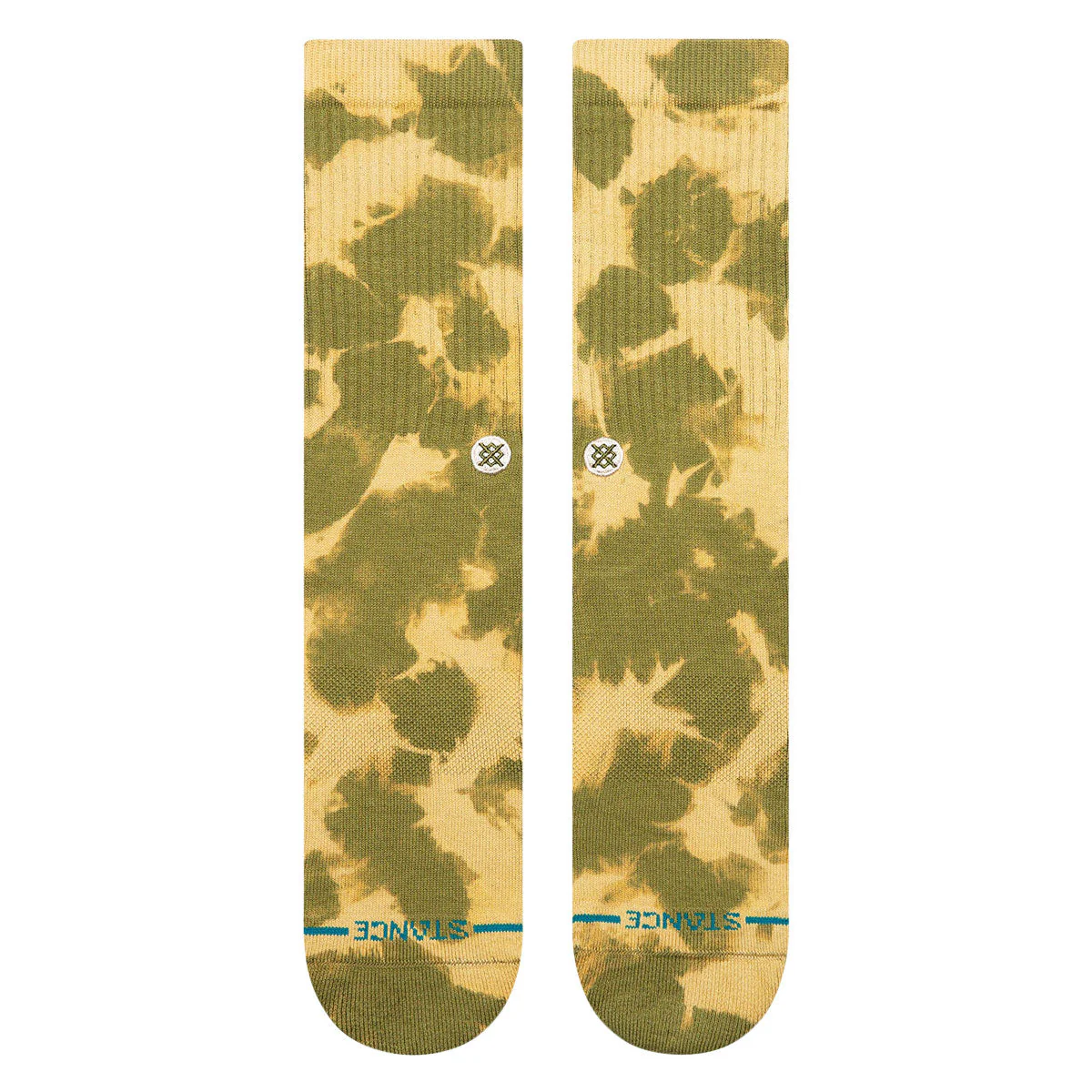 Stance Spotty Dye Crew Socks - Olive - Image 2