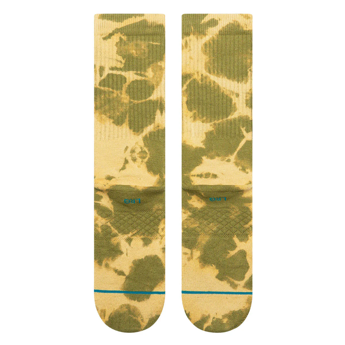 Stance Spotty Dye Crew Socks - Olive - Image 3