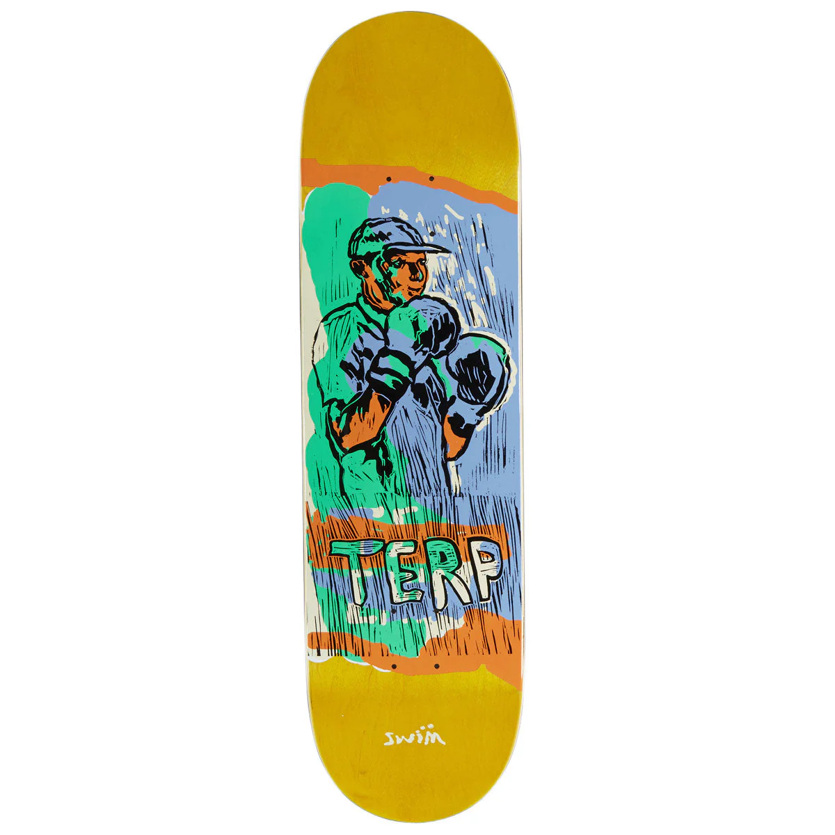 Swim Terp Pool Boxer Skateboard Deck - 8.38"
