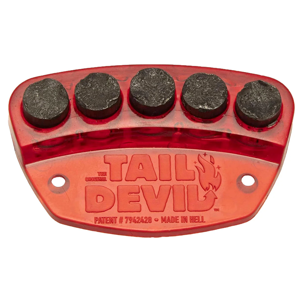 Tail Devil Skateboard Spark Plate - Red