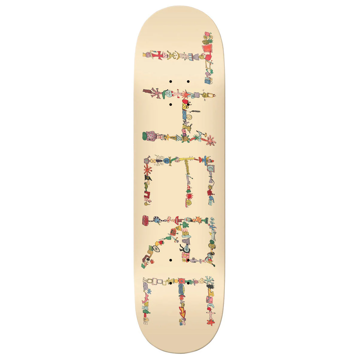 There Team Detritus Skateboard Deck - Beige - 8.12"