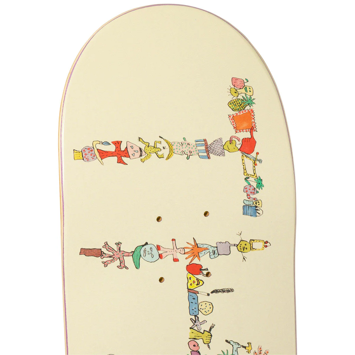 There Team Detritus Skateboard Deck - Beige - 8.12" - Image 4