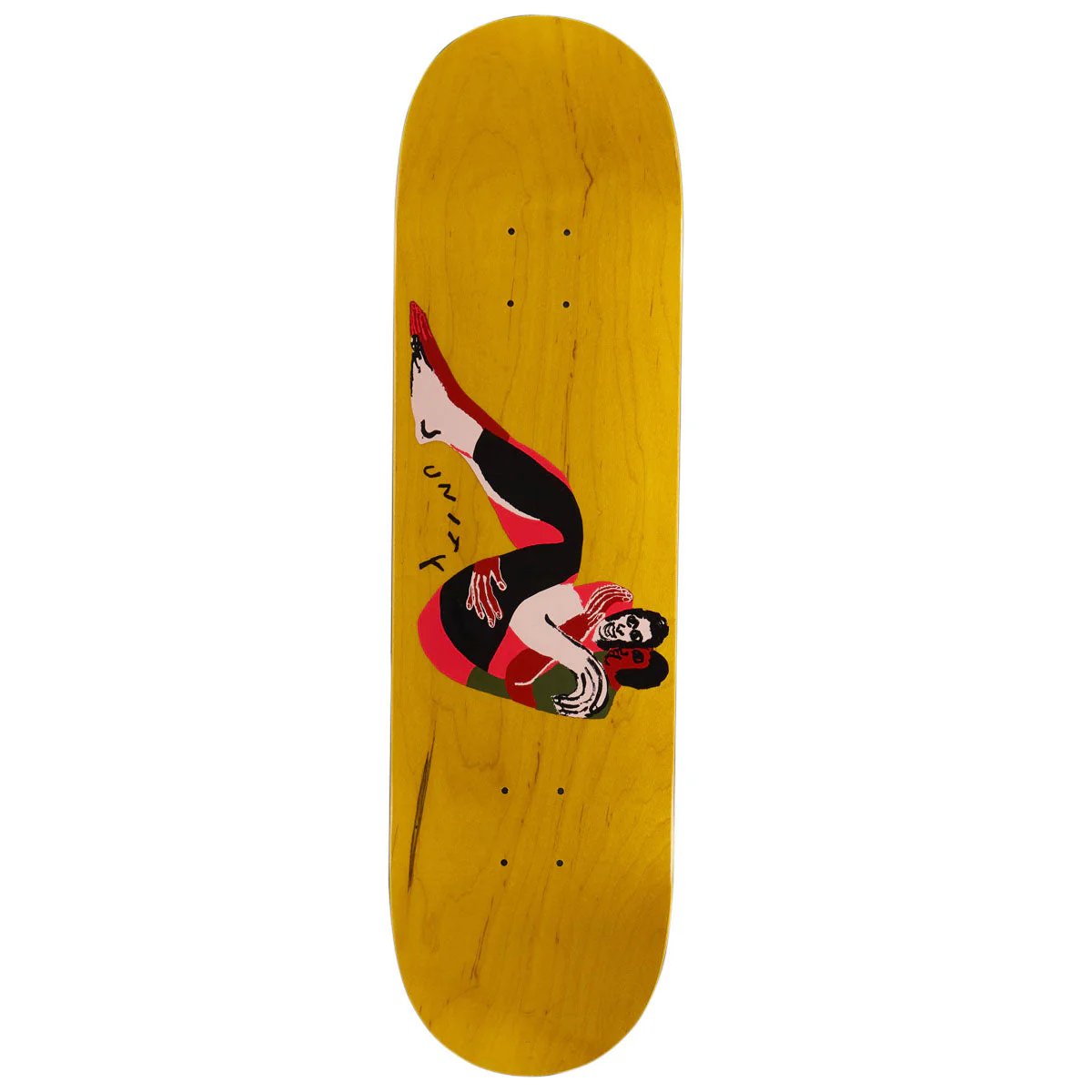 There Unity With You Skateboard Deck - Yellow - 8.50"