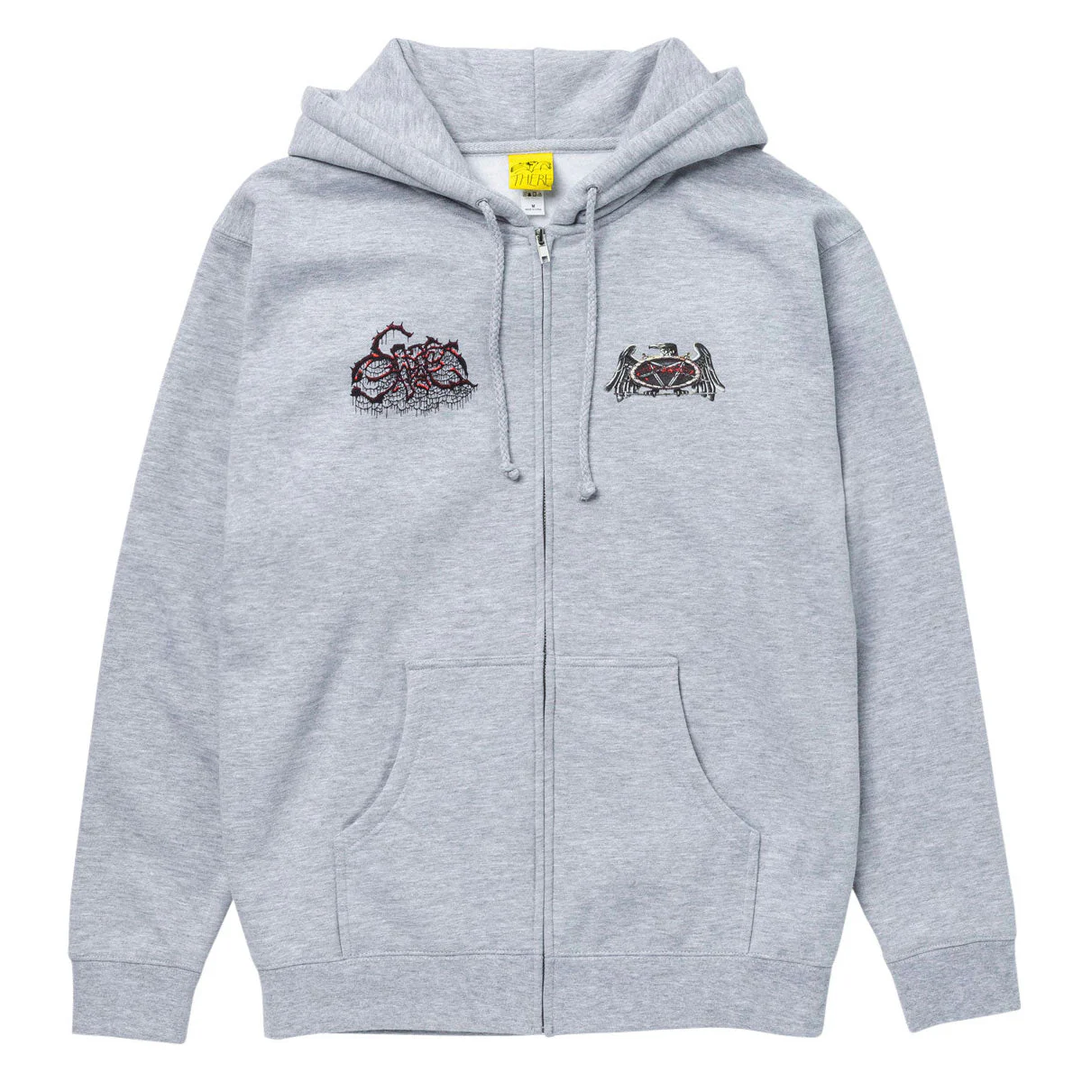 There x Sneakdiss Zip Hoodie - Grey Heather/Multi Color