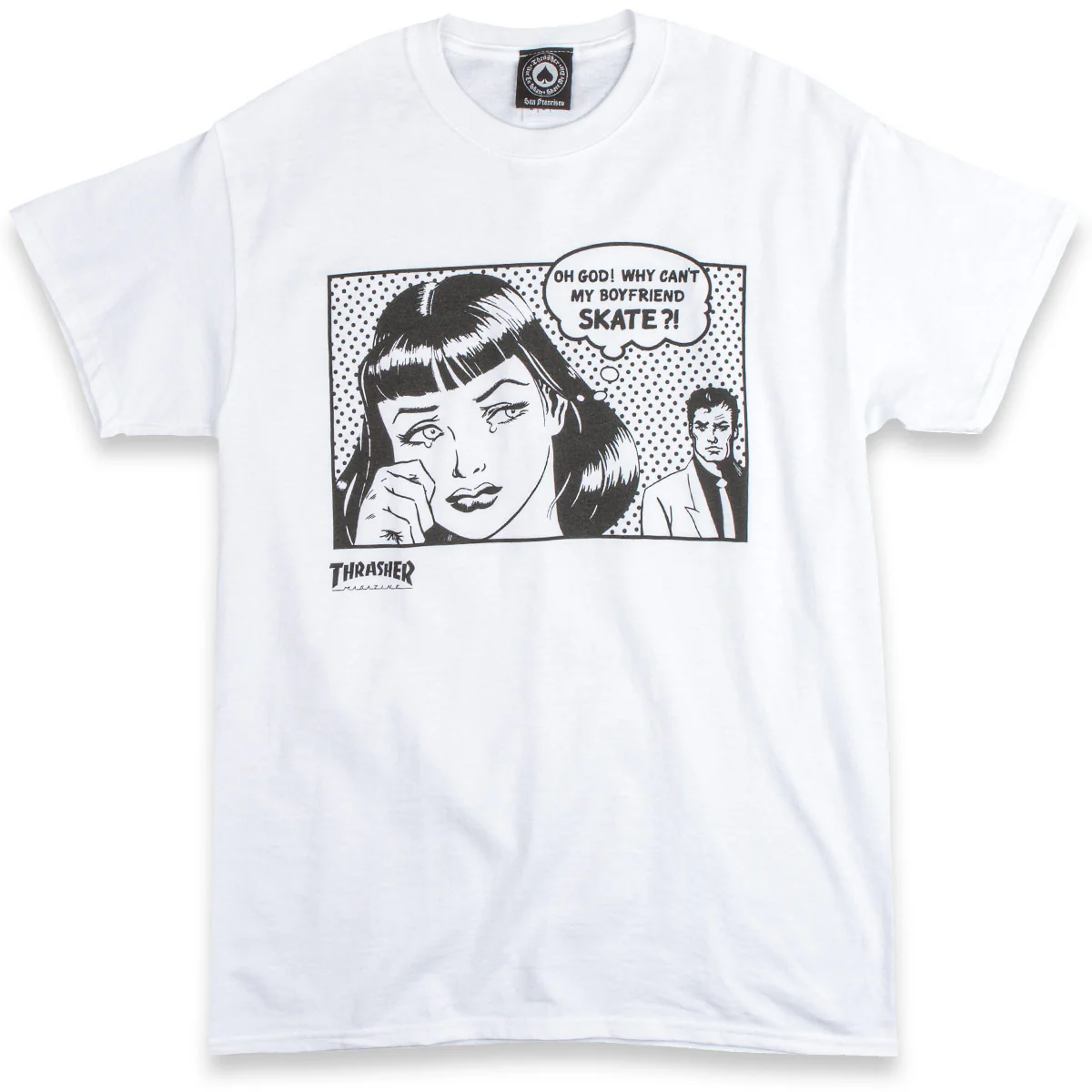Thrasher Boyfriend T-Shirt - White