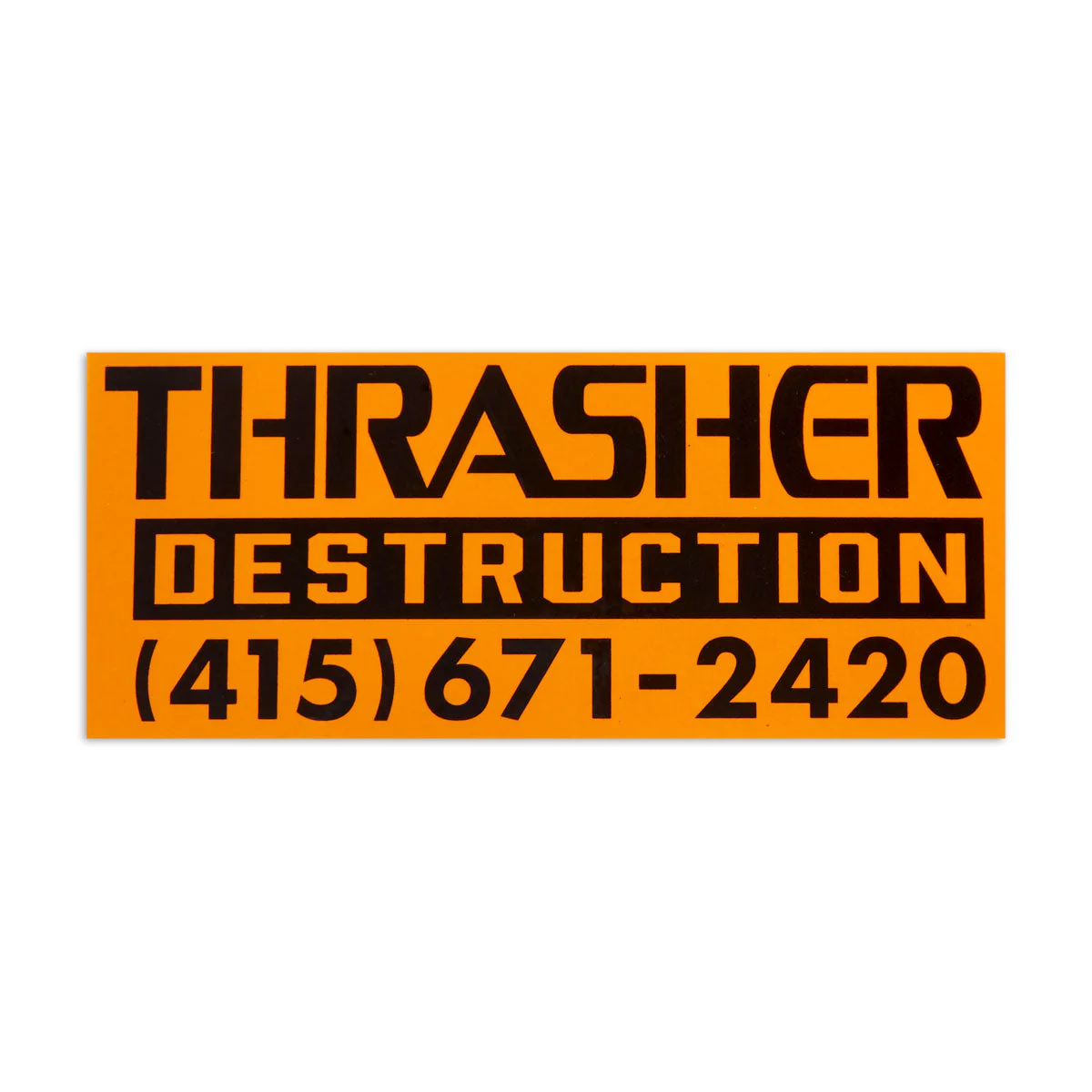 Thrasher Destruction 5" Sticker