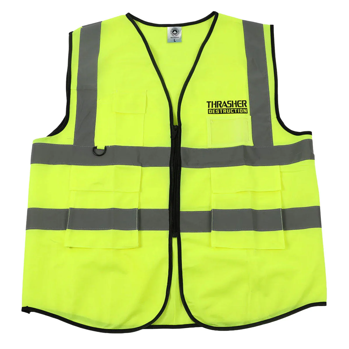Thrasher Destruction Safety Vest - Safety Green