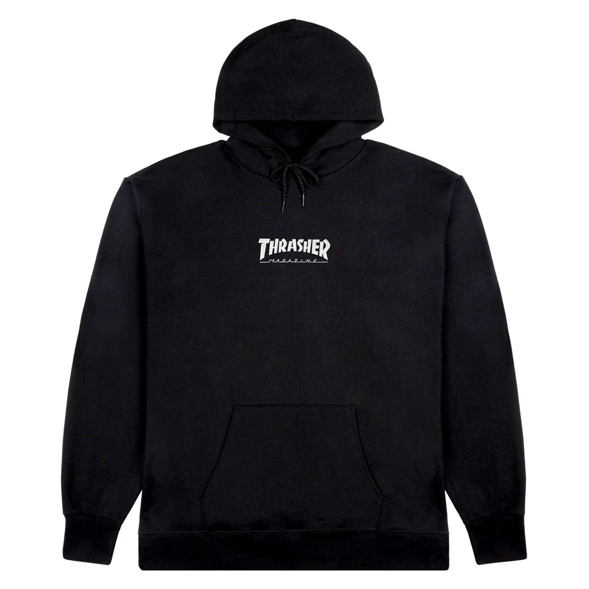 Thrasher Embroidered Mag Logo Hoodie - Black