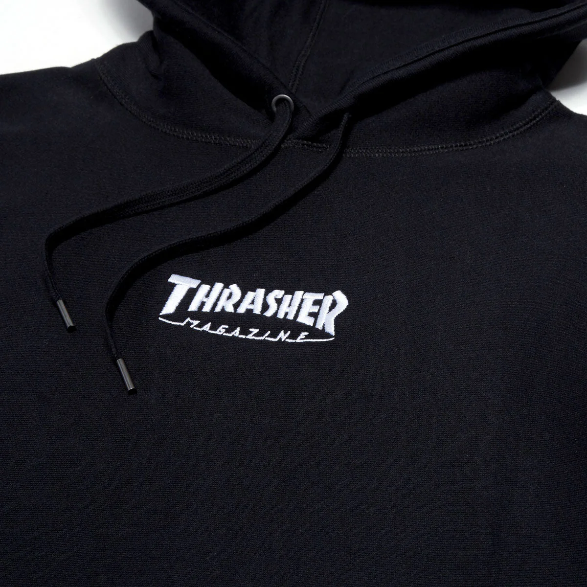 Thrasher Embroidered Mag Logo Hoodie - Black - Image 2