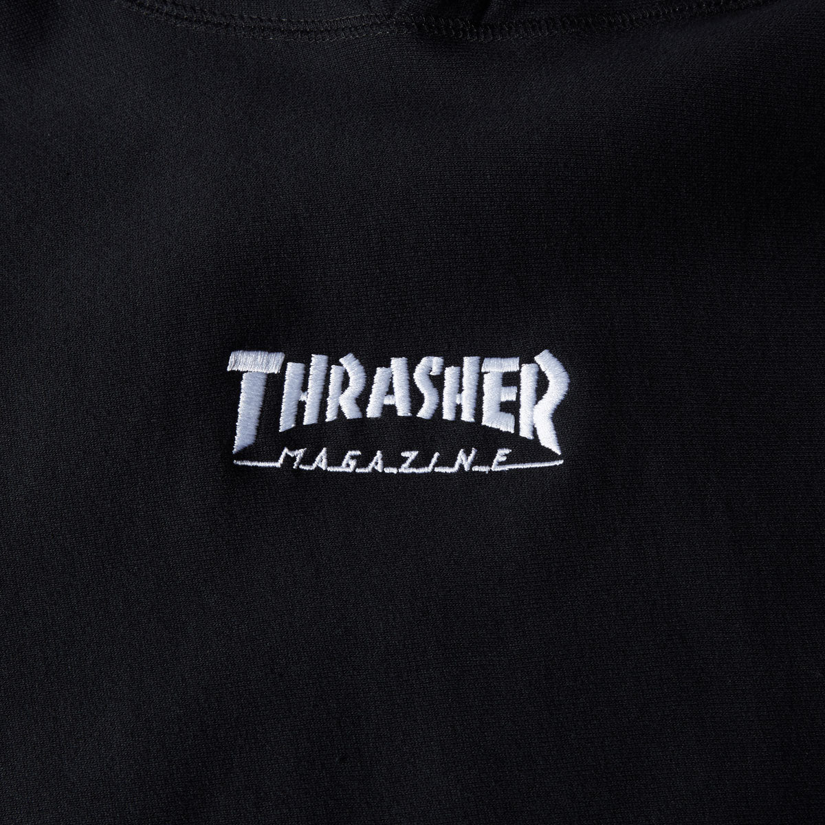 Thrasher Embroidered Mag Logo Hoodie - Black - Image 3