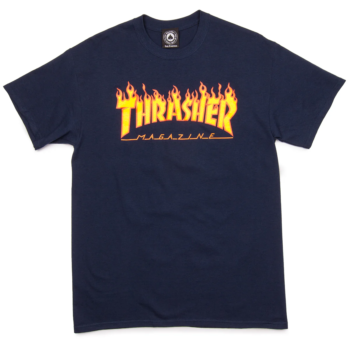 Thrasher Flame T-Shirt - Navy