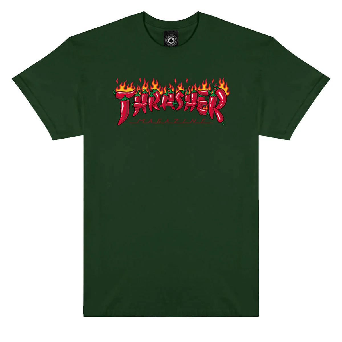 Thrasher Fuego T-Shirt - Forest Green