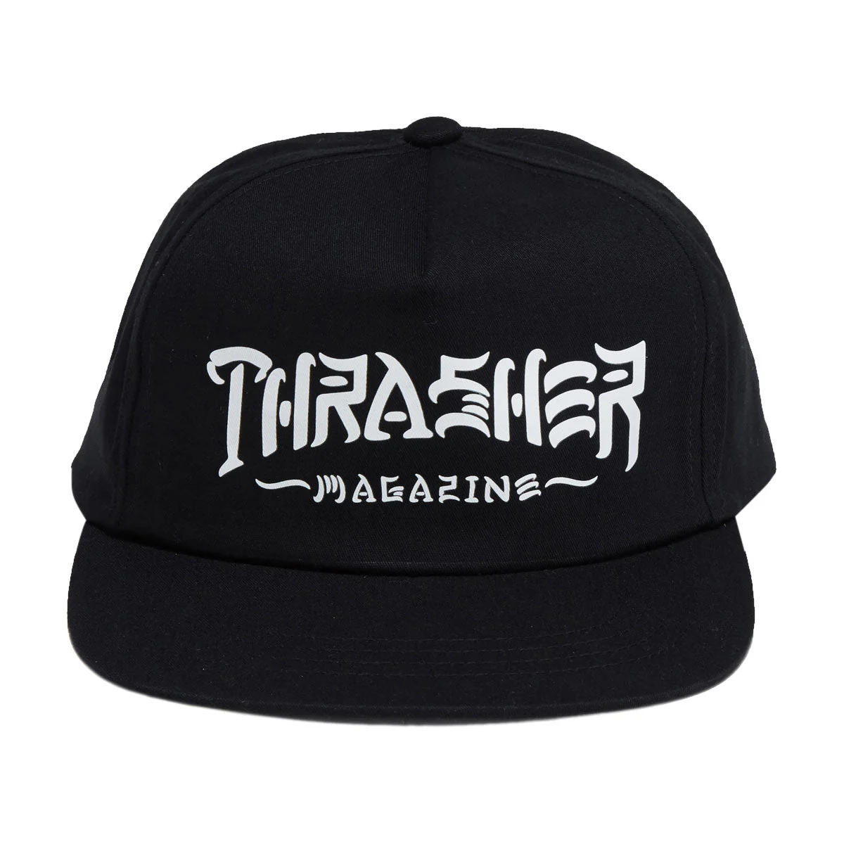 Thrasher Thrash & Destroy Snapback Hat - Black - Image 5